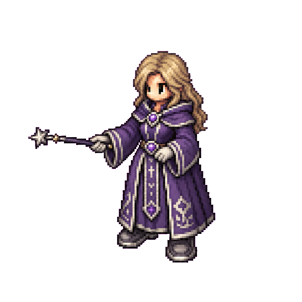 Selene Starward Mage · idle animation