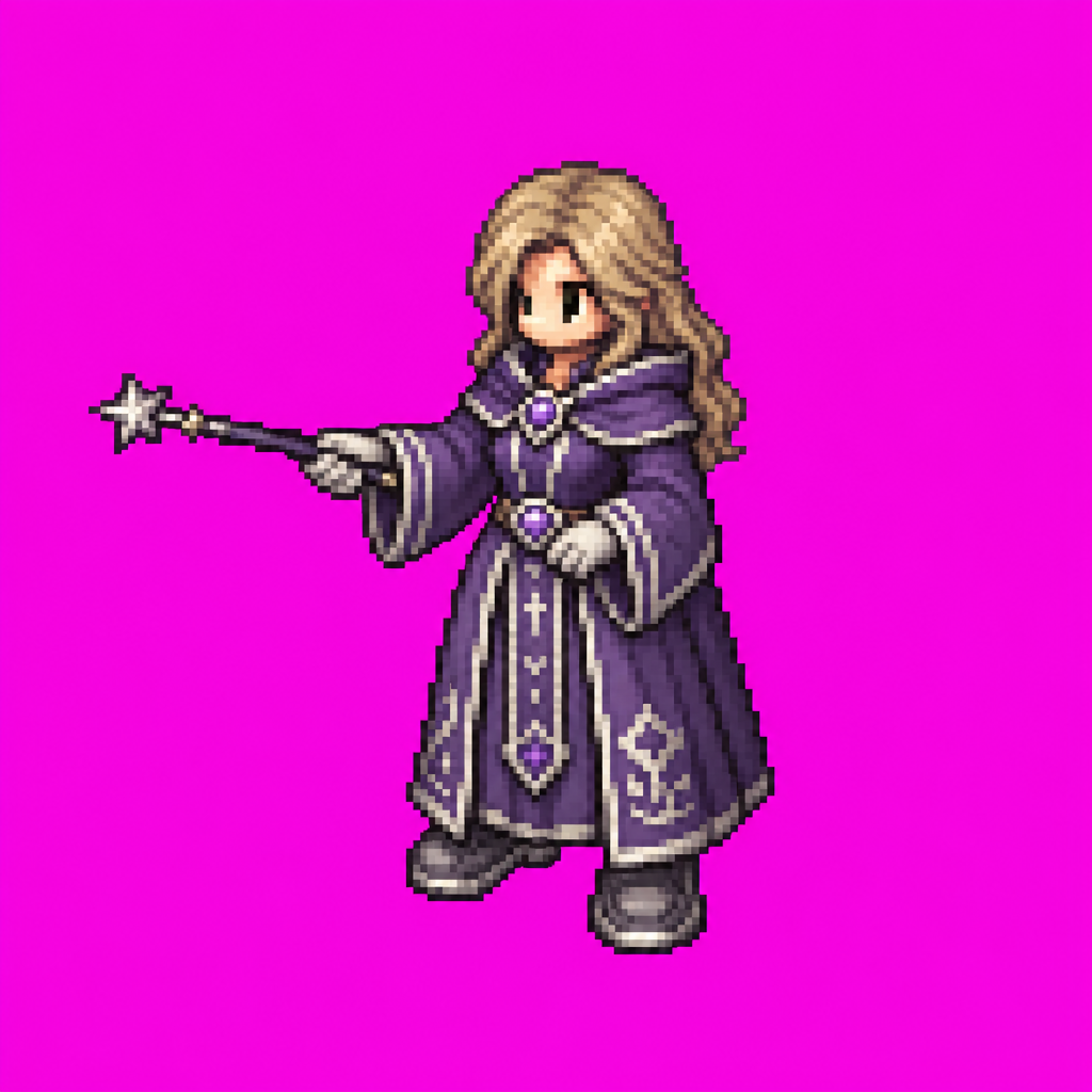Selene Starward Mage · idle animation · frames/06/raw/source.png