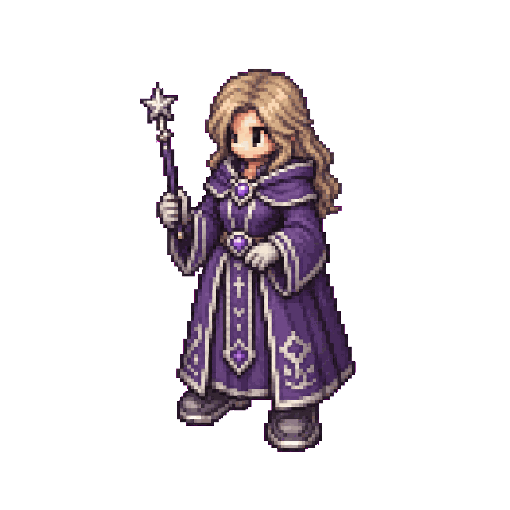 Selene Starward Mage · idle animation