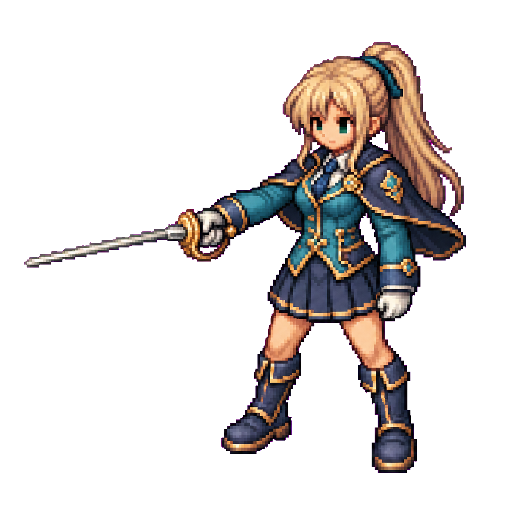 Aerwyn Academy Wind Duelist · idle animation · derived/sequence-envelope-foot-root-lock-v3/frames/03/final/sprite.png
