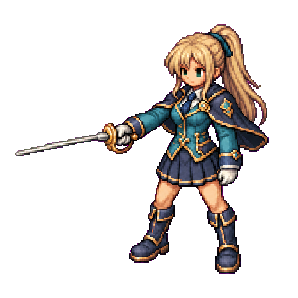 Aerwyn Academy Wind Duelist · idle animation · derived/sequence-envelope-foot-root-lock-v3/frames/10/final/sprite.png