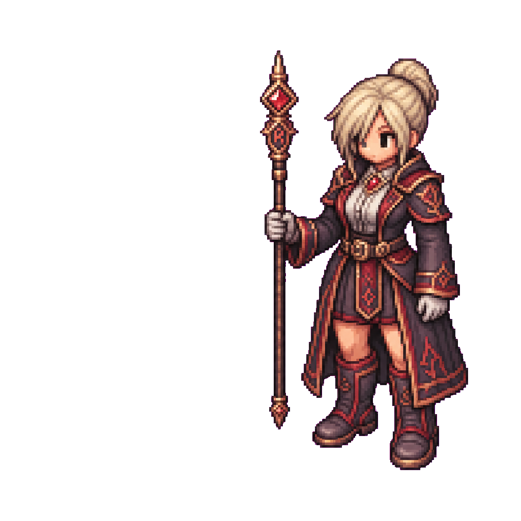 Vespera Academy Rune Pointer · idle animation · derived/dense-body-f1-root-lock-v4/frames/01/final/sprite.png