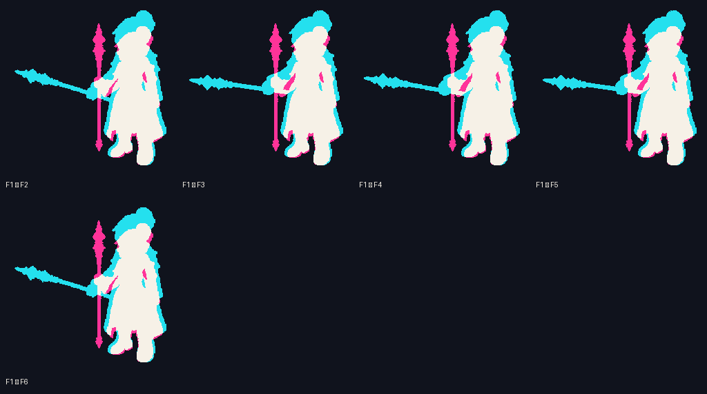Vespera Academy Rune Pointer · idle animation · derived/sequence-envelope-foot-root-lock-v3/review/onion-audit/f1-onion-sheet.png