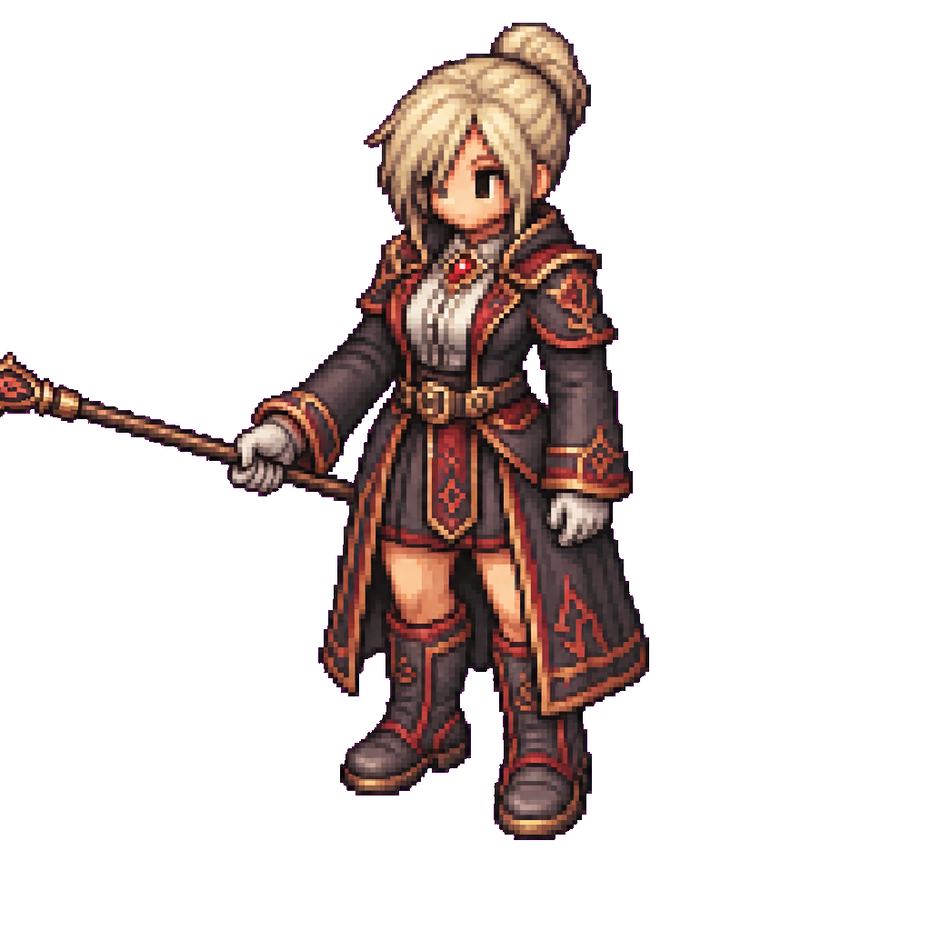 Vespera Academy Rune Pointer · idle animation · derived/uniform-scale-foot-root-lock-v2/frames/06/final/sprite.png
