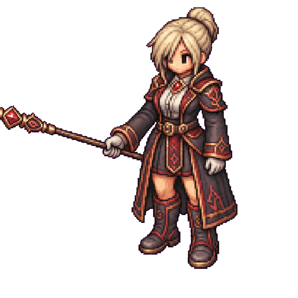 Vespera Academy Rune Pointer · idle animation · derived/uniform-scale-root-lock-v1/frames/06/final/sprite.png
