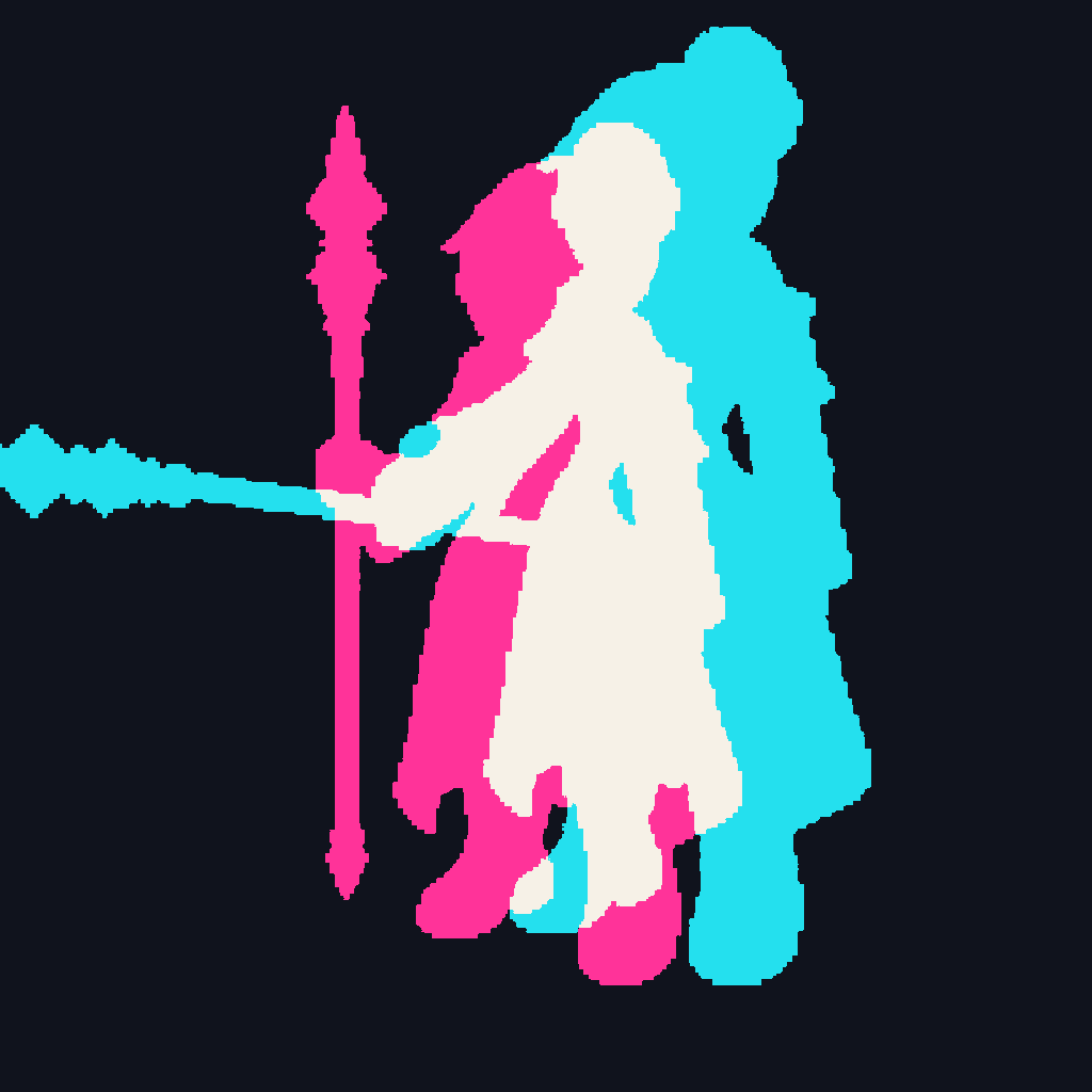 Vespera Academy Rune Pointer · idle animation · derived/uniform-scale-root-lock-v1/review/onion-audit/f1-to-f05.png