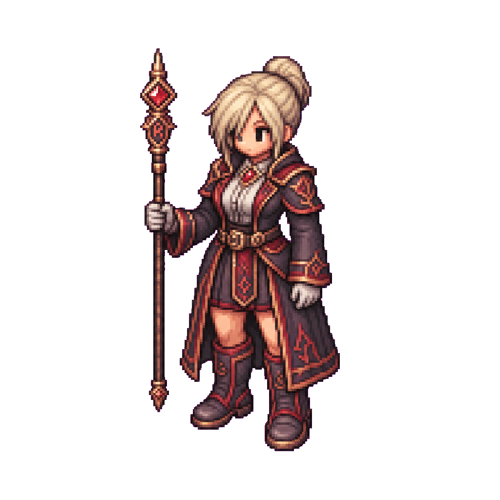 Vespera Academy Rune Pointer · idle animation · frames/01/final/sprite.png