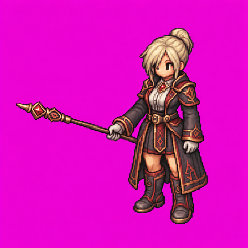 Vespera Academy Rune Pointer · idle animation · frames/02/raw/source.png