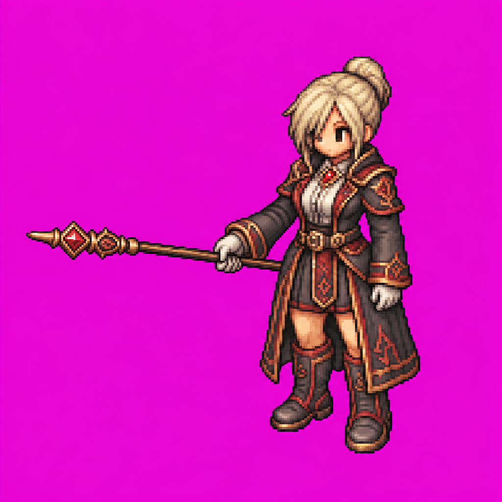 Vespera Academy Rune Pointer · idle animation · frames/05/raw/source.png