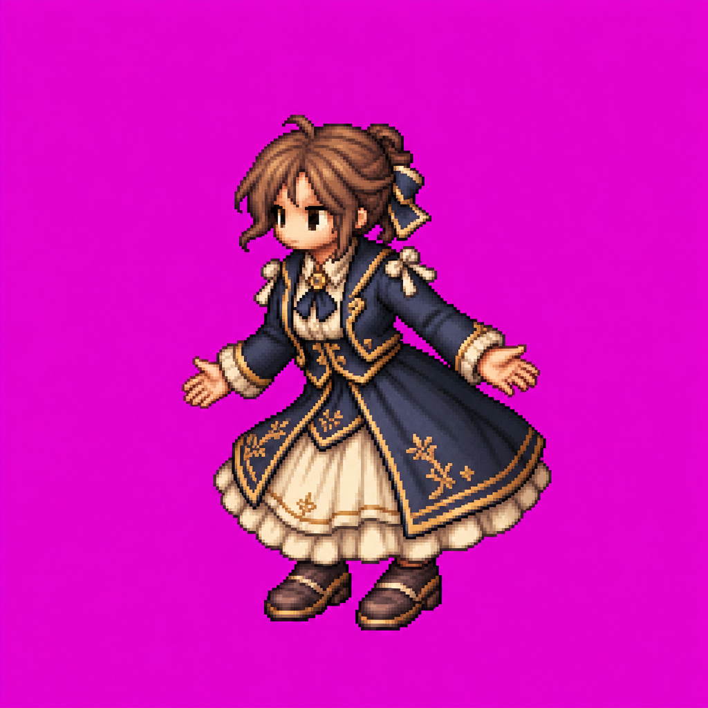 Larkspur Academy Rune Attendant · idle animation · frames/04/raw/source.png