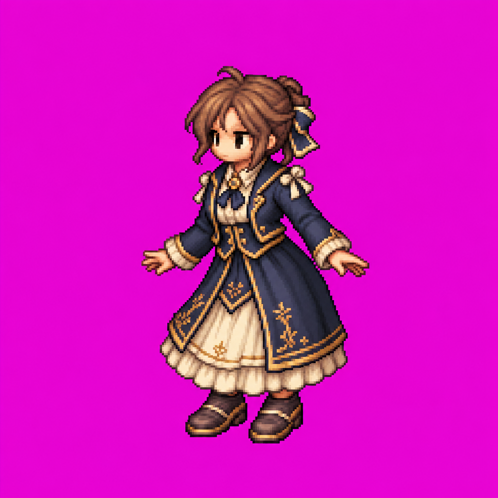 Larkspur Academy Rune Attendant · idle animation · frames/05/raw/source.png